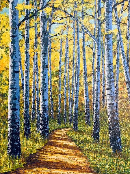 Birch trees in autumn