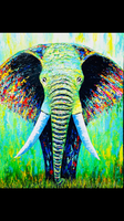 A colorful elephant